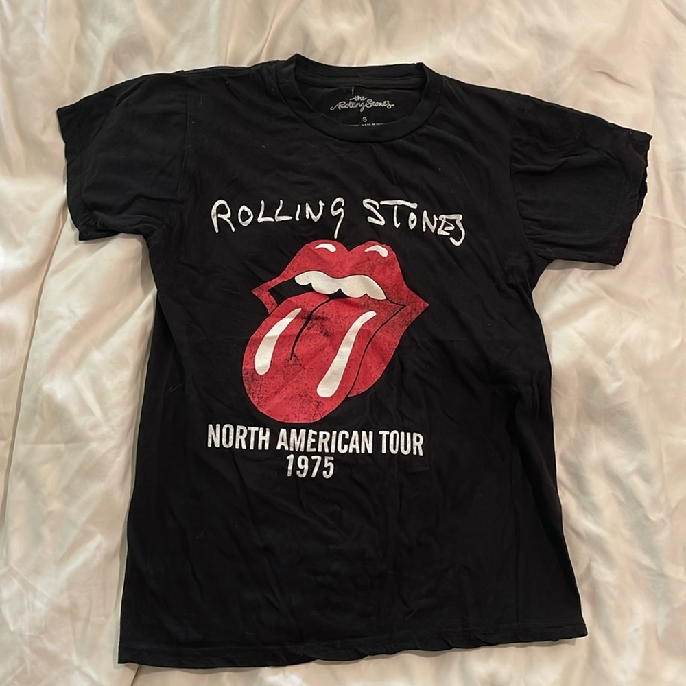 Rolling Stones Band T shirt 1975